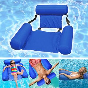 Столче за вода на надувување - наслони за раце, поддршка за врат | AQUASEAT