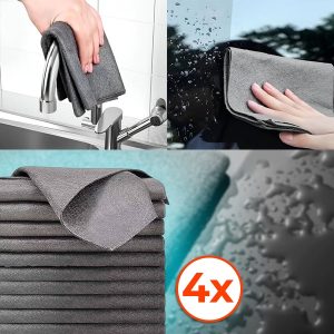 Микрофиберски крпи за чистење (сет од 4, 20x25 см) - | MICROWIPE