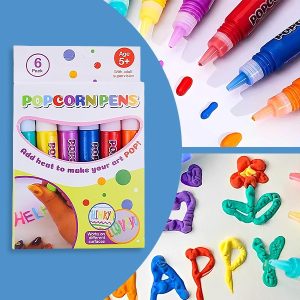Магични Puffy 3D маркери - Сет од 6 | PUFFPENS