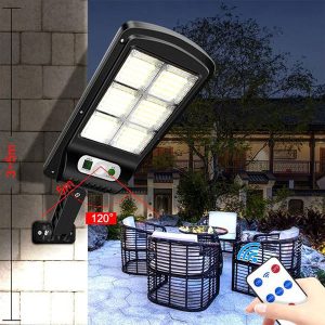 Соларна светилка со сензор за движење - 48 LED, IP65, 3 режими, далечински управувач | SENSLED