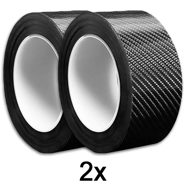 2x Заштитна фолија за боја на автомобил – 10 cm x 3 m, 0,025 mm PET, рабови на врати и ретровизори | CARTAPE