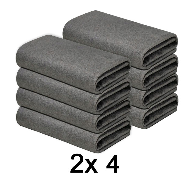 2x Микрофиберски крпи за чистење (сет од 4, 20×25 см) – | MICROWIPE