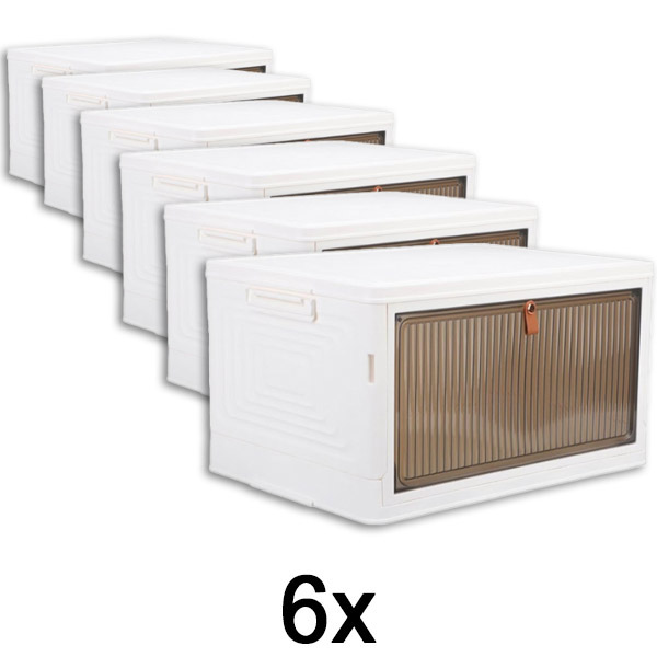 6x Кутија за складирање со капак – готова за 2 минути, без алати | ORGABOX