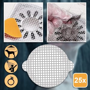 Еднократни лепливи филтри за одвод (25 парчиња) | DRAINCAPS