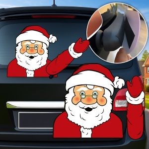 Лепенка на Дедо Мраз за задниот брисач на автомобилот | SANTAWIPER
